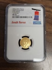 2020 S. Korea 1/10 Oz medalha oficial de ouro em perfeito estado NGC MS70 Zi:Sin Rattus argila 1/10 comprar usado  Enviando para Brazil
