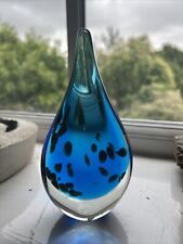 Glass teardrop paperweight for sale  ELY