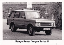 RANGE ROVER VOGUE TURBO D, REG No.H113 FAC, VISTA FRONTAL, FOTOGRAFIA DE ÉPOCA comprar usado  Enviando para Brazil