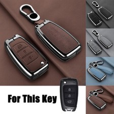 Usado, Capa chave de carro de couro liga de zinco para Hyundai Accent Kona Santa Fe Elantra comprar usado  Enviando para Brazil