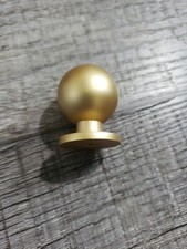 Pacote com 10 botões redondos de ouro escovado Amerdeco furo único puxa 1 polegada... comprar usado  Enviando para Brazil