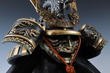 Capacete japonês antigo vintage samurai Kabuto -capacete dragão roxo com máscara - comprar usado  Enviando para Brazil