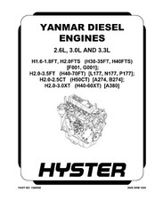 Manual de serviço de reparo de empilhadeira diesel Hyster N177 H40FT H50FT H60FT H70FT comprar usado  Enviando para Brazil