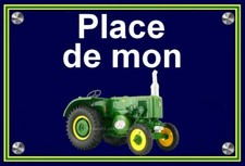 Plaque place tracteur d'occasion  Paris I