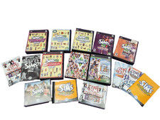 LOTE DE 11 videogames THE SIMS 1 2 3 CD ROM manual expansão de material comprar usado  Enviando para Brazil