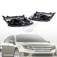 Par de faróis esquerdo+direito carcaça preta para 2010-2012 Ford Fusion comprar usado  Enviando para Brazil
