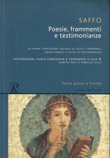 Saffo..poesie frammenti testim usato  Italia
