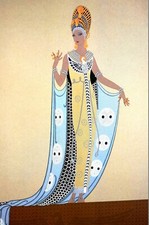 Erte matted print for sale  Brooklyn