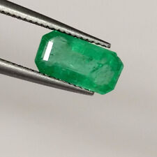 Usado, Corte octógono esmeralda etíope natural 1,32 ct ~ Pedra preciosa verde superior bom brilho comprar usado  Enviando para Brazil