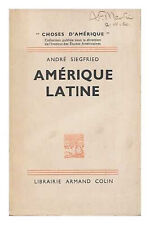 Siegfried andre amerique d'occasion  France