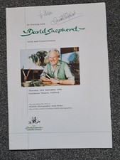 Autographed programme evening for sale  UTTOXETER