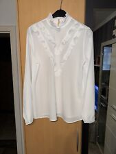 Rüschenbluse wollweiß größ gebraucht kaufen  Lüneburg