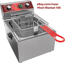 Fritadeira elétrica tanque único fritadeira com capacidade de cesta 10L (10,5QT) E... comprar usado  Enviando para Brazil