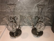 Epergne pair flower for sale  WARRINGTON