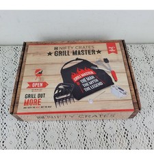 Kit de churrasco Nifty Crates Grill Master presente nova caixa aberta item faltando LEIA comprar usado Kit de churrasco Nifty Crates Grill Master presente nova caixa aberta item faltando LEIA comprar usado  Enviando para Brazil