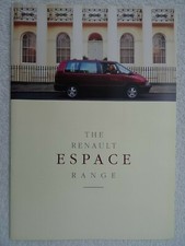 Renault espace brochure for sale Renault espace brochure for sale  BOURNEMOUTH