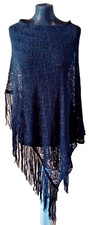 Damen poncho schwarz gebraucht kaufen  Kaiserslautern