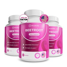 3PK Rosabella raiz de beterraba orgânica 60 cápsulas energia natural aumentar a pressão arterial. comprar usado  Enviando para Brazil