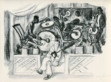 Usado, Waldo Pierce BANDA NEGRA no salão de dança Silver Slipper 1939 vintage impressão WPA comprar usado  Enviando para Brazil