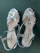 Dune silver strappy for sale  STAMFORD