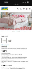 Brimnes bett 160x200 gebraucht kaufen  Neu-Ulm