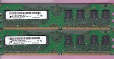 KIT DE MEMÓRIA DIMM 2GB 2x1GB PC2 5300 MÍCRON MT8HTF12864AZ-667H1 DDR2-667 DESKTOP comprar usado  Enviando para Brazil