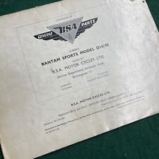 Bsa bantam d14 for sale  BRENTWOOD