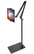 Suporte de chão para tablet com base de peso duplo, suporte para telefone cama superior preto, usado comprar usado  Enviando para Brazil