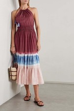 Vestido midi CARA CARA Nevaeh sem mangas tingido de seda crepe P $695 comprar usado Vestido midi CARA CARA Nevaeh sem mangas tingido de seda crepe P $695 comprar usado  Enviando para Brazil