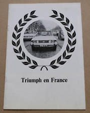 Brochure 1971 triumph d'occasion  Libourne