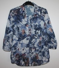 Geknöpfte bluse blau gebraucht kaufen  Bad Endbach