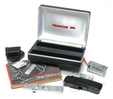 Câmera espiã subminiatura Minox BL conjunto na caixa estojo corrente acessórios comprar usado  Enviando para Brazil