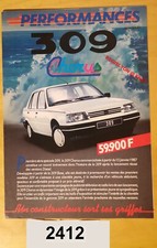 Perfomances peugeot 309 d'occasion  Meyzieu