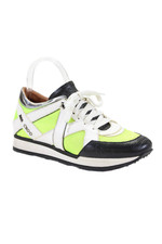 Usado, Tênis Jimmy Choo Feminino Metalizado Acento Colorblock Moda Verde Neon Tamanho 8 comprar usado  Enviando para Brazil