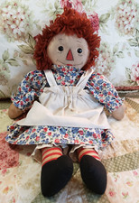 Muñeca Georgene Raggedy Ann 1930 contorno negro nariz segunda mano  Embacar hacia Mexico