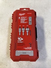 NOVO Kit de Cortador de Furo de Carboneto Milwaukee 49-22-8610 Uma Peça 4 Peças Aço Inoxidável comprar usado  Enviando para Brazil