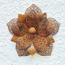 Edelrost blume 38x38 gebraucht kaufen  Waldmünchen
