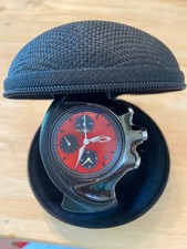 Oakley Detonator Relógio Cronógrafo Pulseira Unobtainium MOSTRADOR VERMELHO RARO Precisa de Bateria comprar usado  Enviando para Brazil