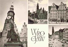 Używany, WROCLAW Breslau PL Pomnik Aleksandra Fredry Ratusz Kamieniczki w Ruenku Rynek na sprzedaż  Wysyłka do Poland
