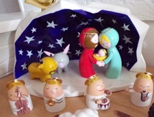 Crèche alessi anges d'occasion  Villeneuve-de-la-Raho