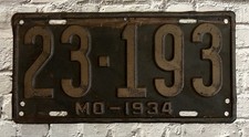 1934 missouri license for sale  Saint Charles