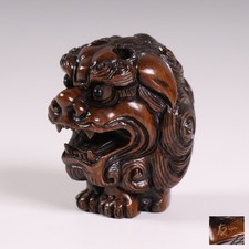 Japanese wooden shishi d'occasion  Expédié en Belgium