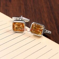 Pedra preciosa citrina natural com abotoaduras de prata esterlina 925 #5952 comprar usado Pedra preciosa citrina natural com abotoaduras de prata esterlina 925 #5952 comprar usado  Enviando para Brazil