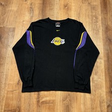 Usado, Camisa Vintage Nike Los Angeles Lakers Center Swoosh Masculina Grande Manga Longa NBA comprar usado  Enviando para Brazil