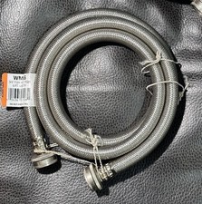 LINHA DE FORNECIMENTO DE MÁQUINA DE LAVAR ROUPA TRANÇADA AÇO INOXIDÁVEL 6 PÉS - 3/4" x 3/4" comprar usado  Enviando para Brazil