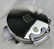 Vintage Toastmaster Waffle Baker Cromado Redondo Automático 650 Watt W252 comprar usado  Enviando para Brazil