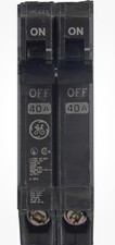 Disjuntor padrão GE Q-Line 40 amperes 2 polos, usado comprar usado  Enviando para Brazil
