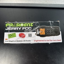 Rádio CB portátil President Jerry FCC AM/FM e carregador/adaptador de antena externa comprar usado  Enviando para Brazil