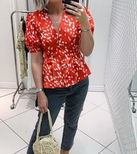 Topshop red polka for sale  HAMPTON