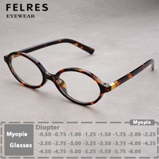 Óculos de miopia feminino anti luz azul retrô oval armação pequena , usado comprar usado  Enviando para Brazil